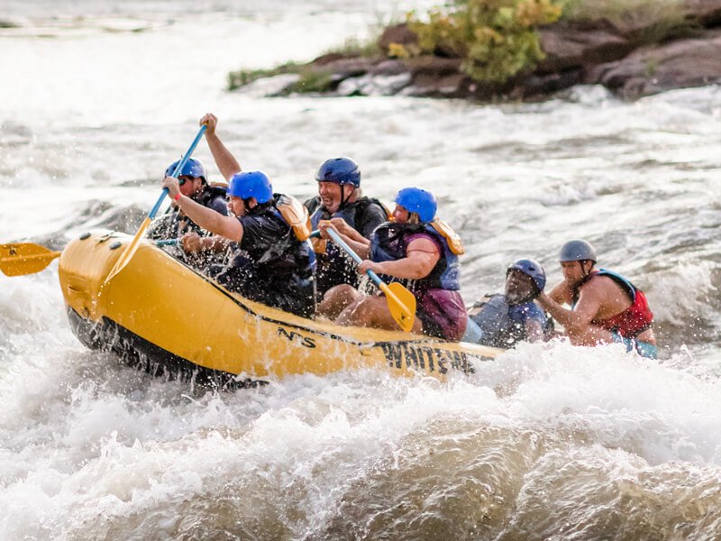Whitewater rafting