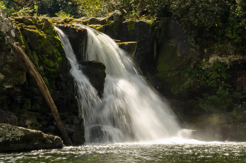 Waterfalls near maggie valley