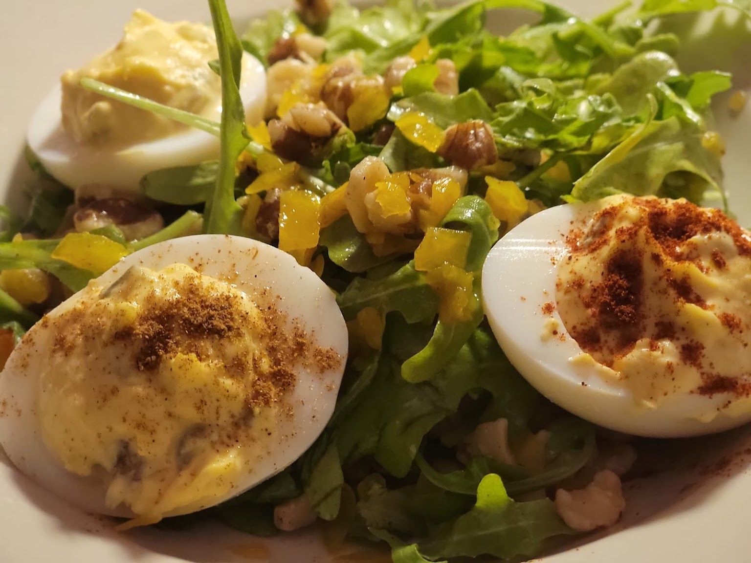 Dressed eggs out for a good time